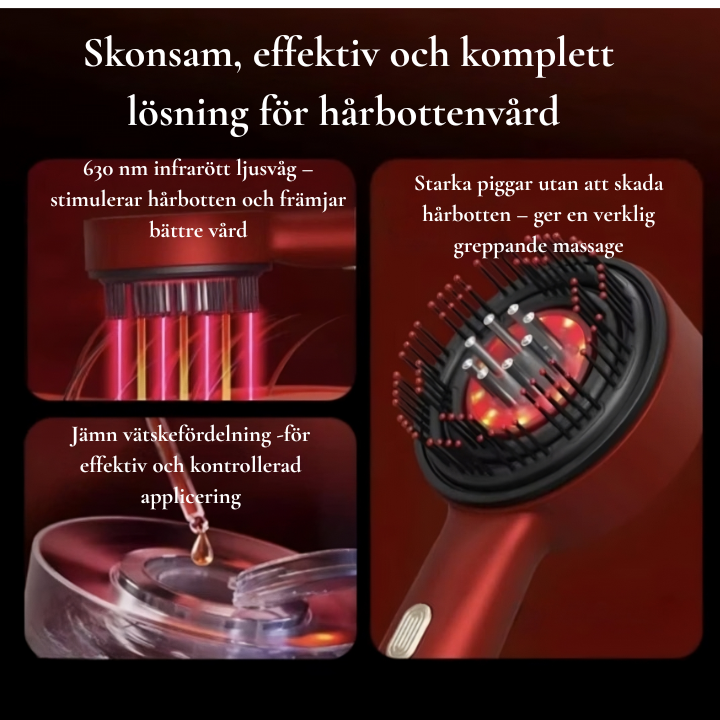 Hårboost 3-i-1 Massageborste