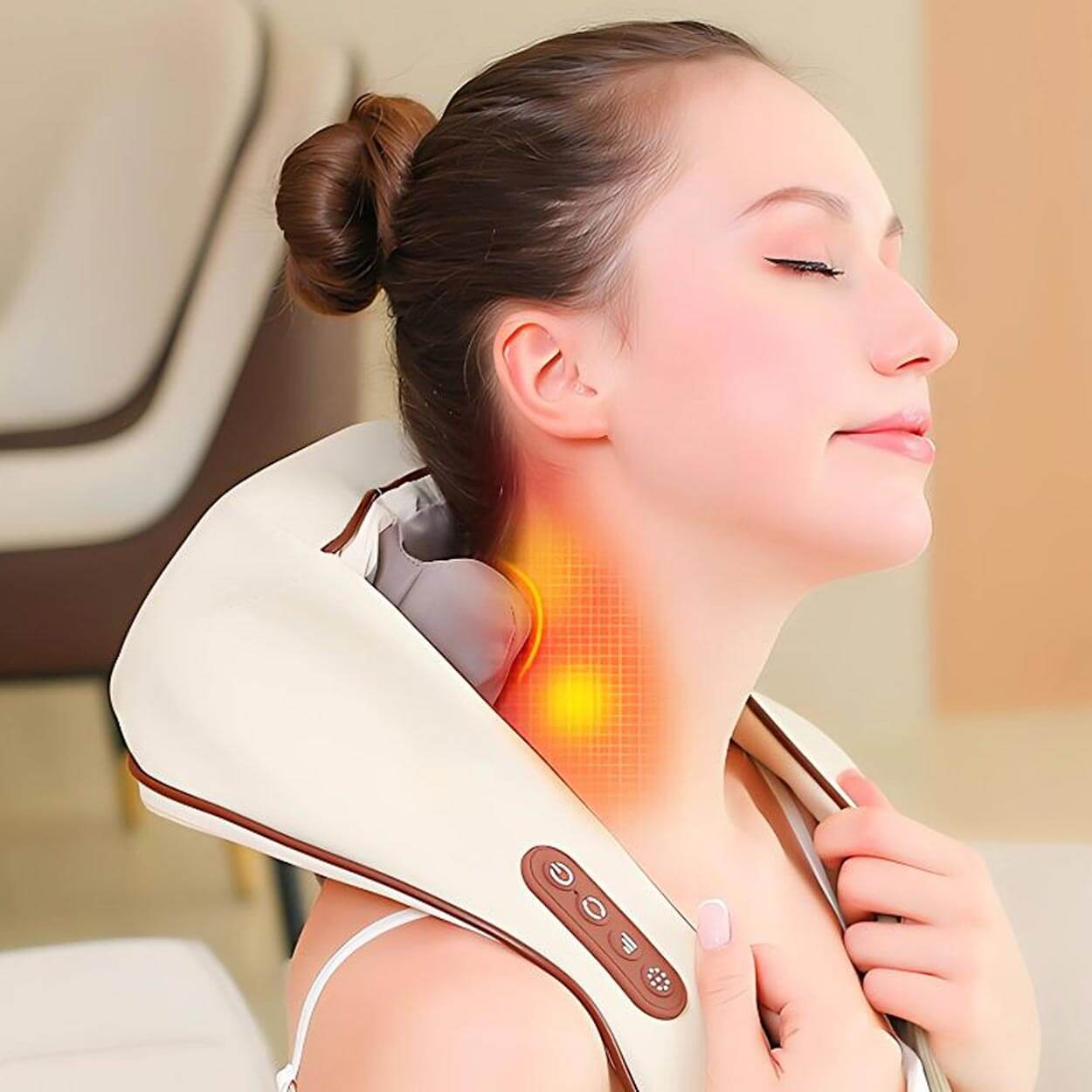 Elektrisk massageapparat med värme